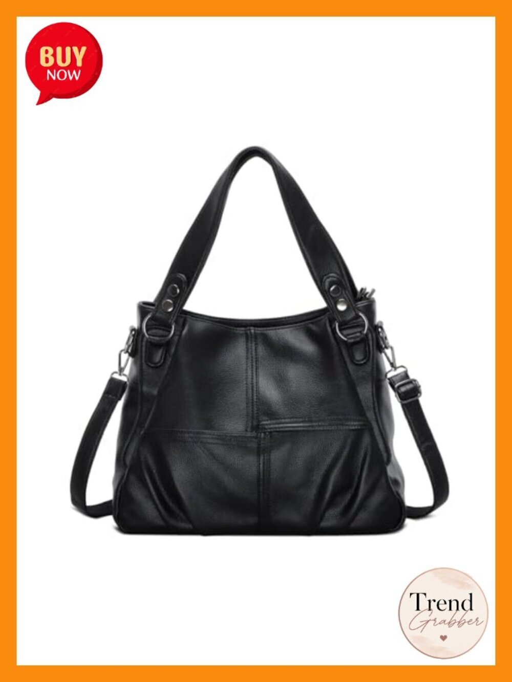 Vegan Leather Tote Shoulder Bag Satchel Purse Top Handle Crossbody Hobo